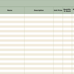 Free Stock Inventory And Checklist Templates For Businesses Template List Excel Contact Microsoft