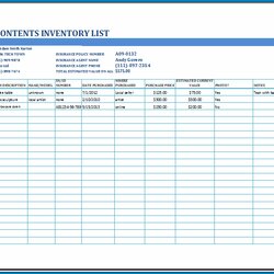 Cool Free Printable Inventory Checklist Template Templates Sample