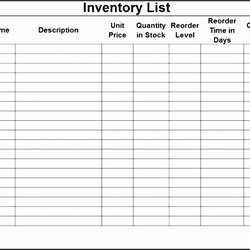 Tremendous Inventory Checklist Template Simple Sample Business New Of