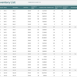 Sublime Free Stock Inventory And Checklist Templates For Businesses Template Excel Microsoft Depreciation