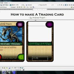 Superlative Trading Card Template Word Business Game Templates Gimp Microsoft Board Tutorial Making Large