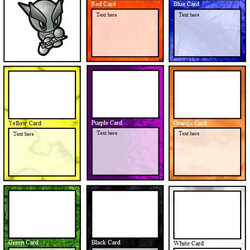 Champion Gallery For Blank Trading Card Template Game Playing Word Cards Templates Customize Back Go Info By