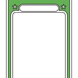 Spiffing Green And White Card With Stars On The Top In Front Of Tarot