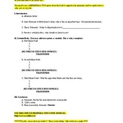 Persuasive Speech Outline Template By Bookmarks Are For Quitters Original