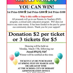 Terrific All Categories Raffle Flyer Ticket Template Tickets Fundraiser Templates Sample Poster Drawing