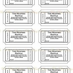 Marvelous Best Free Printable Raffle Ticket Template Images On Tickets Blank Diaper Word Win Enter Templates
