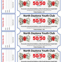 Exceptional Raffle Ticket Template Editable Cash For Youth Club