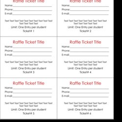 Smashing Free Raffle Ticket Template Printable World Holiday Tickets Blank Templates