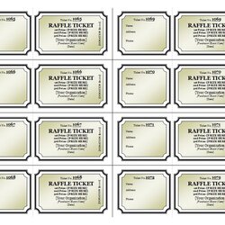 Superb Raffle Ticket Template Tickets Templates Printable Excel Drawing Avery Sample Event Create Blank Flyer