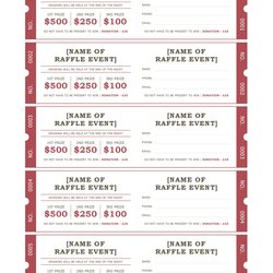 Fine Free Printable Raffle Tickets With Stubs Download Templates Ticket Template Sample Fundraiser Avery