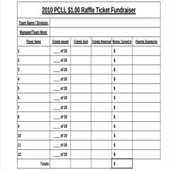 Out Of This World Numbered Raffle Ticket Template Sheet