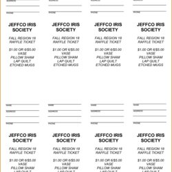 Great Free Raffle Ticket Template For Word Printable Stubs Fundraiser Diaper Fascinating Remarkable Regard