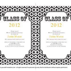 Fine Graduation Announcement Template Free For Your Needs Templates Invitation College Invitations