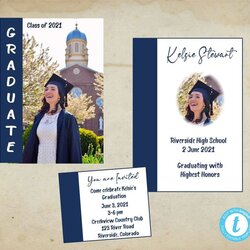 Great Graduation Announcement Templates Print Or Send In