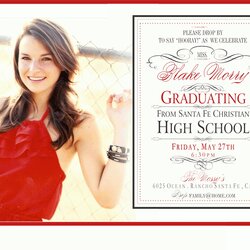 Legit Unique High School Graduation Announcement Ideas Party Wording Invitation Invite Announcements