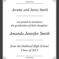 The Highest Standard Free Printable Graduation Announcements Announcement Templates Print Edit Click