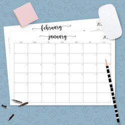 Magnificent Simple Monthly Calendar Template Printable Original