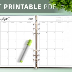 Splendid Download Printable Monthly Calendar Template