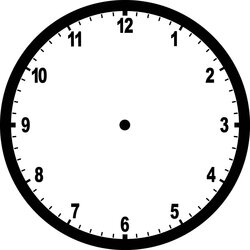 Clock Template Worksheets Printable Via Tag