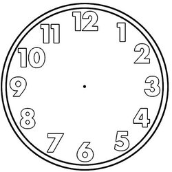 Matchless Analog Clock Template Best Blank