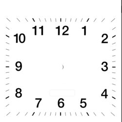 Excellent Printable Blank Clock Best Faces Square Template Templates Clip Number Stencils Exercises Clocks