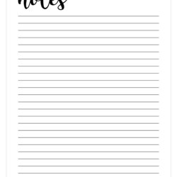 Spiffing Free Printable Notes Template Best Projects Notepaper