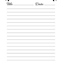 Champion Notes Page Printable The Digital Download Shop Date Title