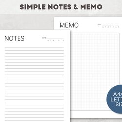 Notes Printable Page