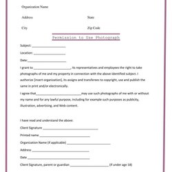 Superior Photo Release Form Business Mentor Photography Forms Client Template Sample Contract Fill Portfolio