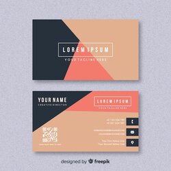 Tremendous Free Vector Business Card Template