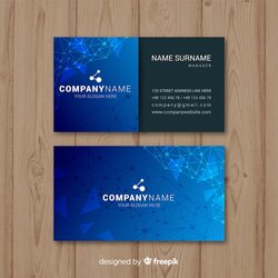 Free Vector Business Card Template Ready Print