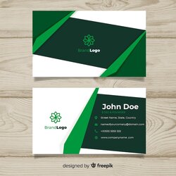 Fantastic Free Vector Business Card Template Ready Print