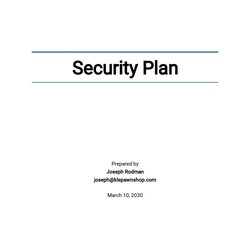 Brilliant Security Plan Templates Docs Free Downloads Template