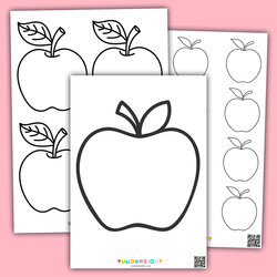 Excellent Free Printable Apple Template And Coloring Pages For Kids