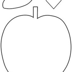 Apple Core Pattern Use The Printable Outline For Crafts Creating Template Print