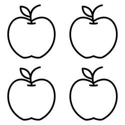 Admirable Best Printable Apple Template Preschool For Free At