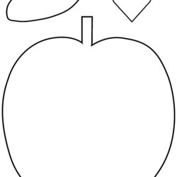 Eminent Apple Template Templates And Patterns Preschool Applique Printable Pattern School