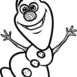 Excellent Best Images Of Free Printable Olaf Franchise Coloring Page