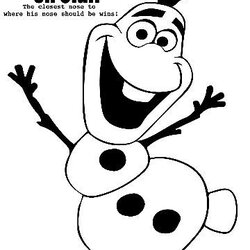 Exceptional Olaf Template Printable New Concept
