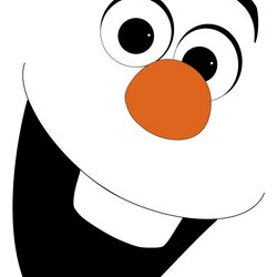 Eminent Olaf Template Transparent Free For Download On Snowman Printable Faces Frozen Christmas Silhouette