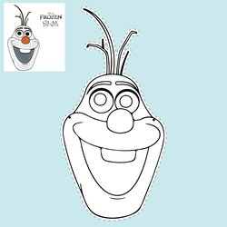 Super Best Printable Frozen Crafts Christmas For Free At Olaf Disney Template