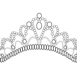 Tiara Coloring Page Printable Crowns Krone