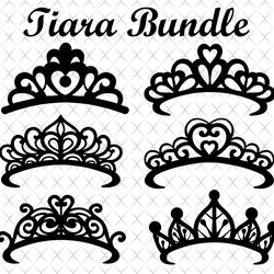Sublime Tiara Cut File Princess Crown Crowns Silhouette Stencil Tiaras