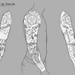 Blank Sleeve Tattoo Template Best Ideas Cleaned Up