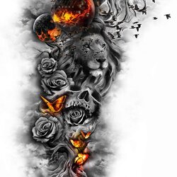 Exceptional Tattoo Sleeve Template