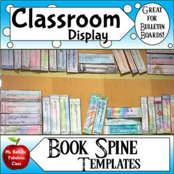Fantastic Book Spine Template By Ms Fabulous Class Original