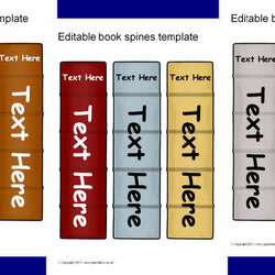 Editable Book Spine Templates Template Library Board Spines Books Clip Bulletin Choose Binder Reading