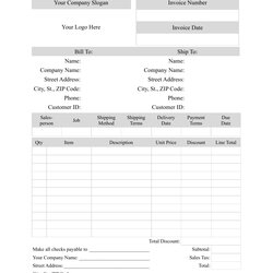 Perfect Sales Invoice Template Fill Out Sign Online And Download Print Big