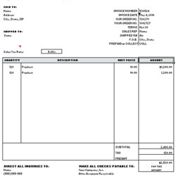 Tremendous Free Sales Invoice Template Word Excel Formats