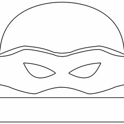 Ninja Turtles Template New Concept Turtle Mask Masks Mutant Printable Kids Crafts Pattern Teenage Index